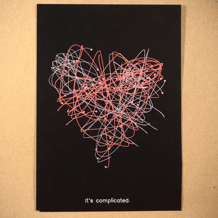 It's complicated. "Heart" for the third day of the February #plotparty.