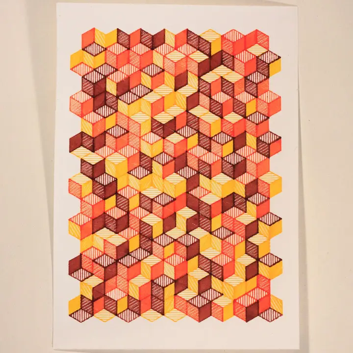 Hexagons/cubes explorations II
